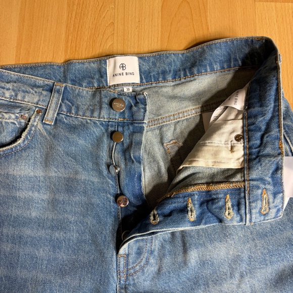 Anine Bing NWT Roy Jean in Nordic Blue Straight Bootcut - Picture 10 of 16